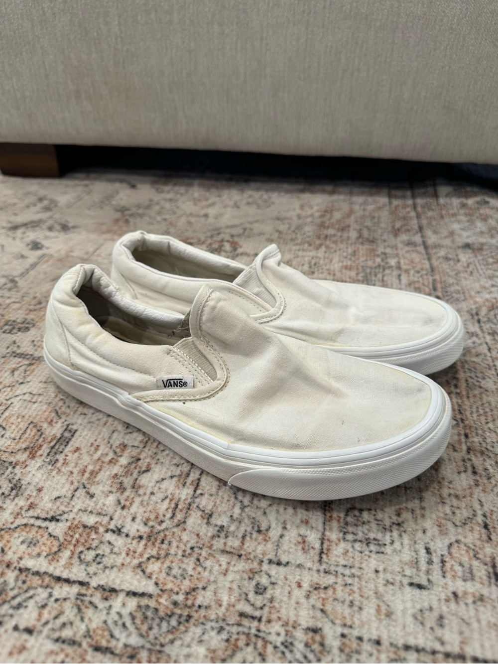 Vans Slip-On Canvas Sneakers - Off-White